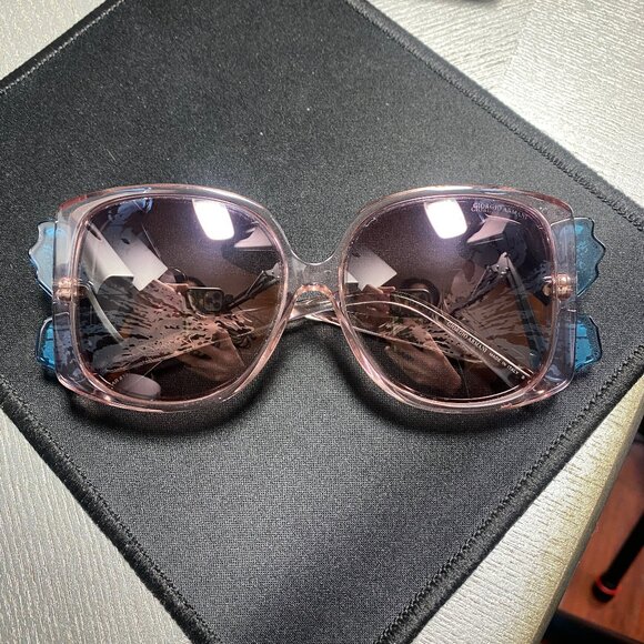Giorgio Armani Oversized Pink Floral Sunglasses main image 5